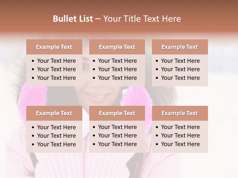 Brunette Outdoor Game PowerPoint Template