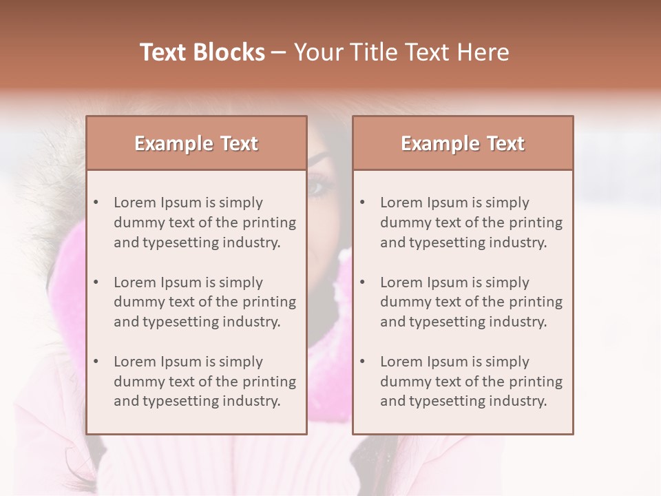 Brunette Outdoor Game PowerPoint Template