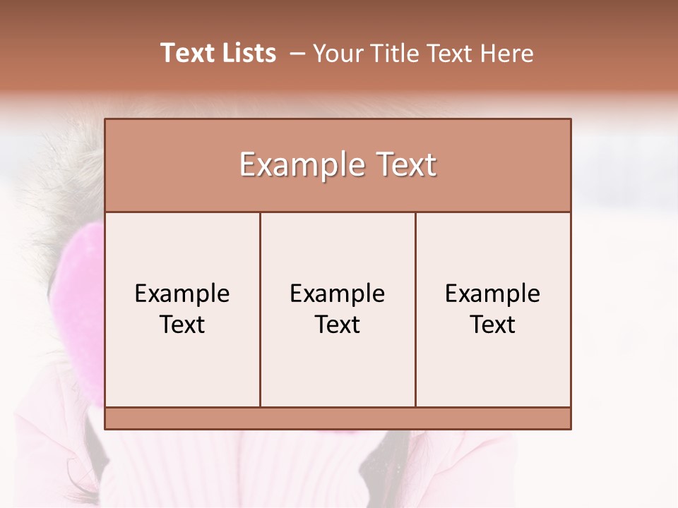 Brunette Outdoor Game PowerPoint Template
