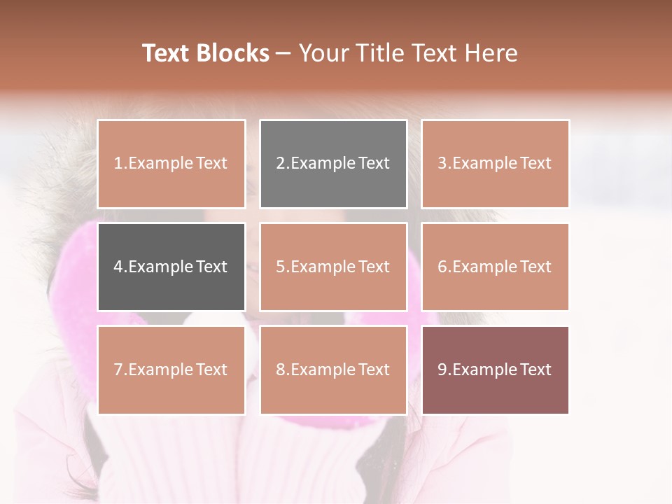 Brunette Outdoor Game PowerPoint Template