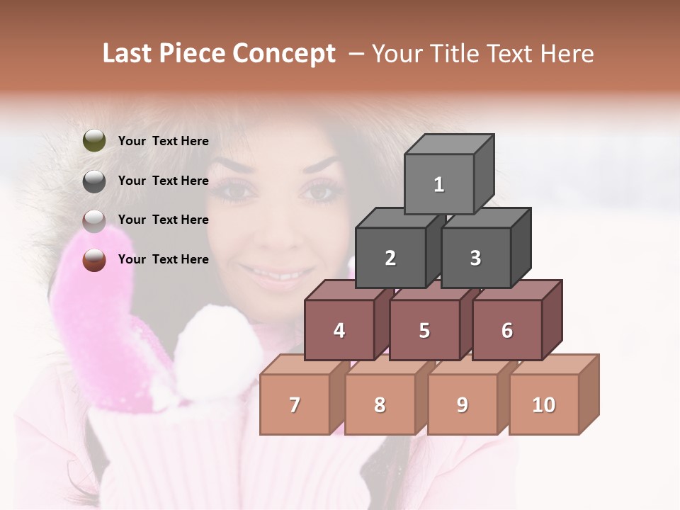 Brunette Outdoor Game PowerPoint Template