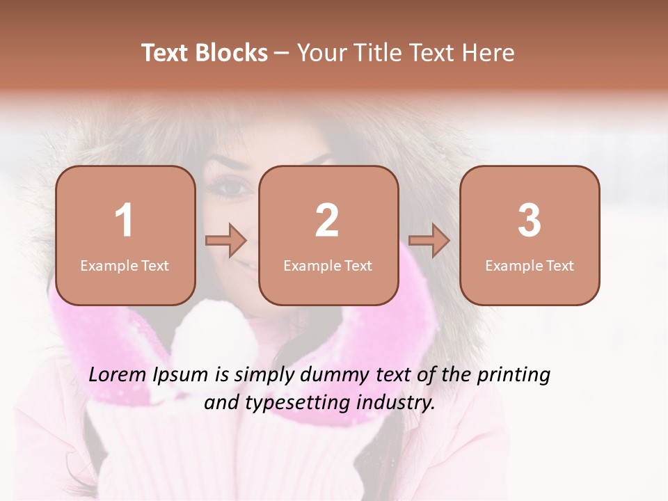 Brunette Outdoor Game PowerPoint Template