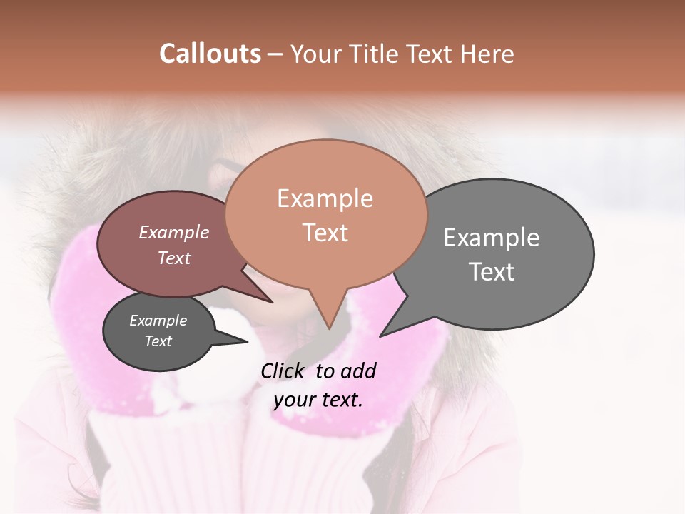 Brunette Outdoor Game PowerPoint Template