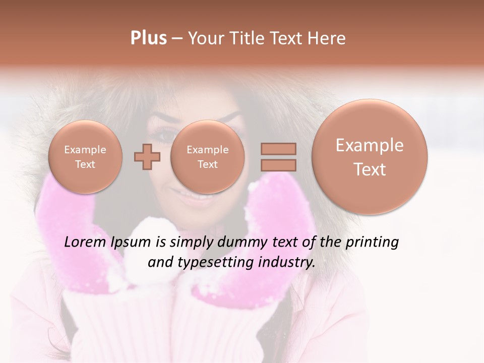 Brunette Outdoor Game PowerPoint Template