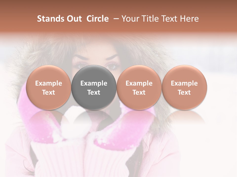 Brunette Outdoor Game PowerPoint Template