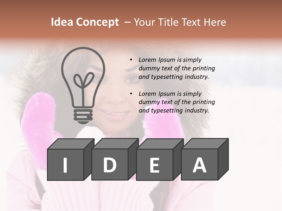 Brunette Outdoor Game PowerPoint Template