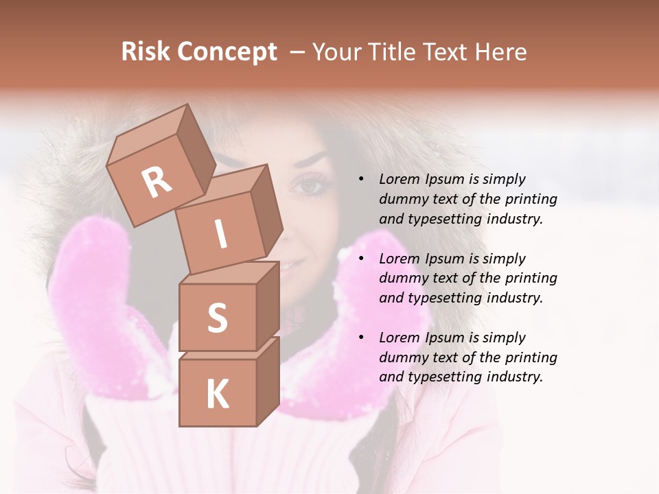 Brunette Outdoor Game PowerPoint Template