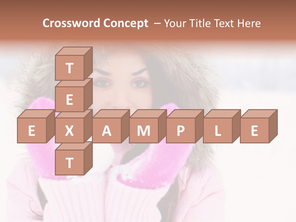 Brunette Outdoor Game PowerPoint Template