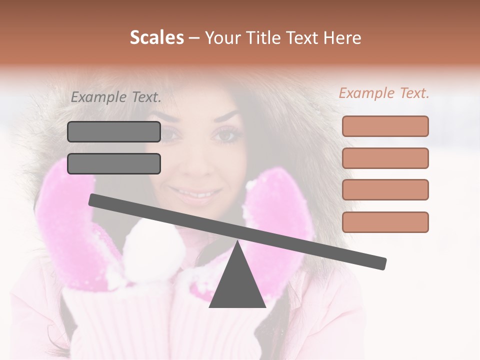 Brunette Outdoor Game PowerPoint Template