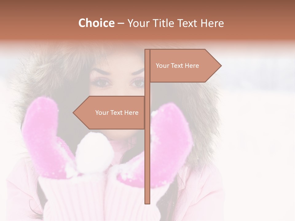 Brunette Outdoor Game PowerPoint Template