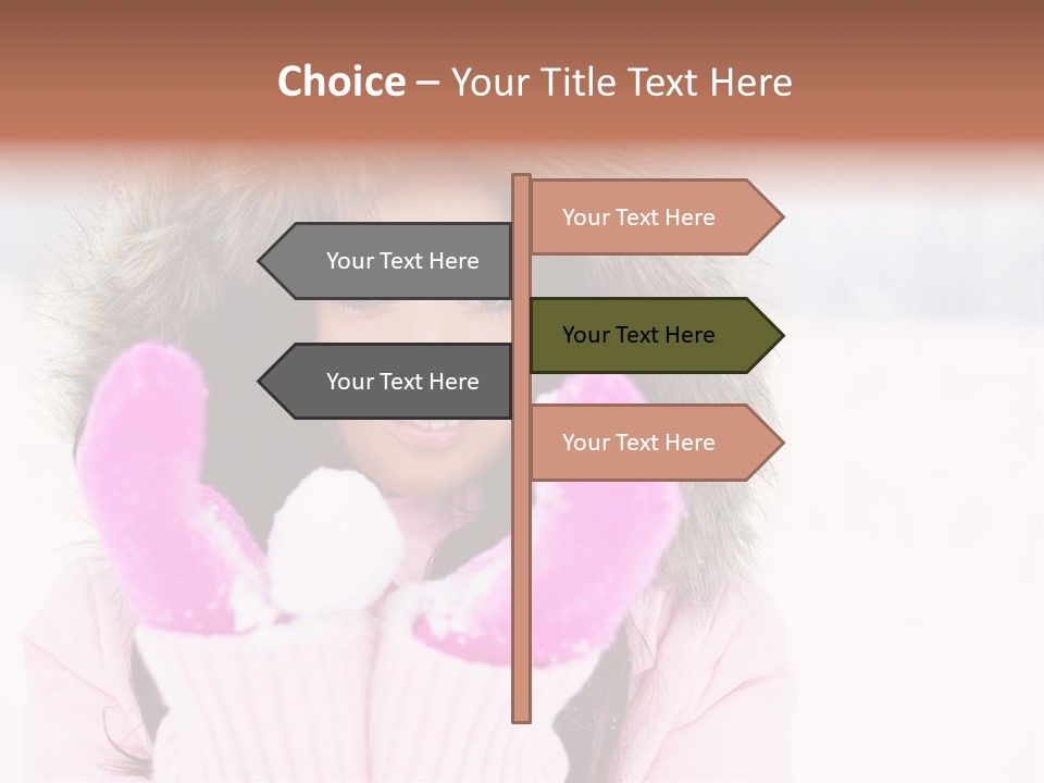 Brunette Outdoor Game PowerPoint Template