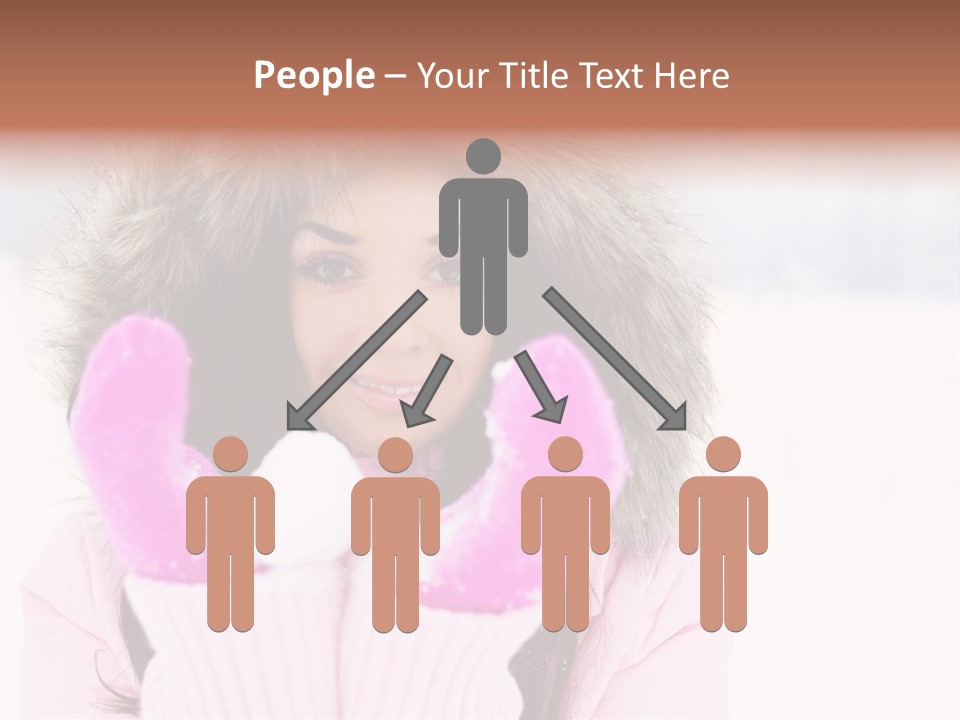 Brunette Outdoor Game PowerPoint Template