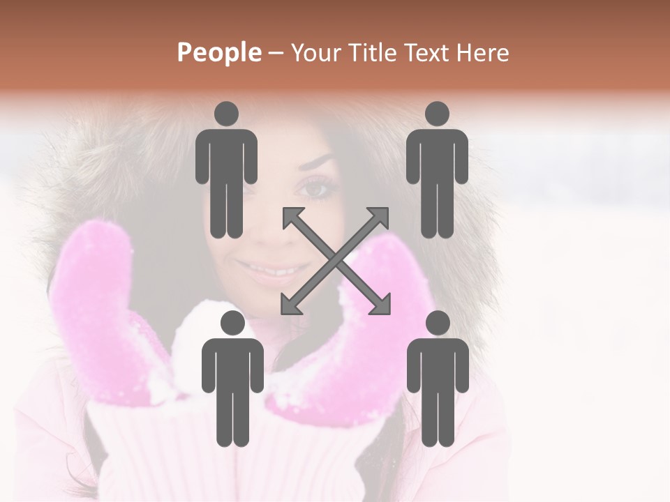 Brunette Outdoor Game PowerPoint Template