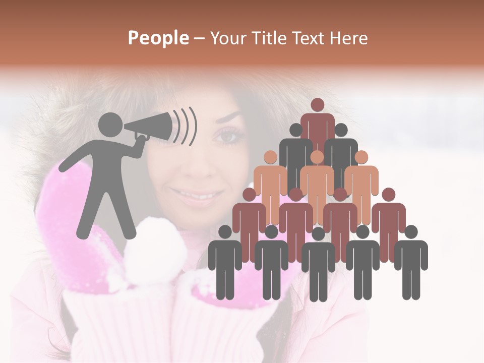 Brunette Outdoor Game PowerPoint Template