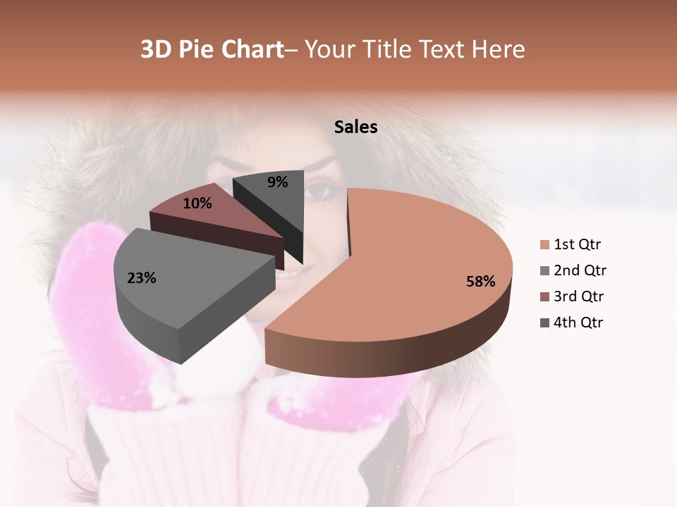 Brunette Outdoor Game PowerPoint Template