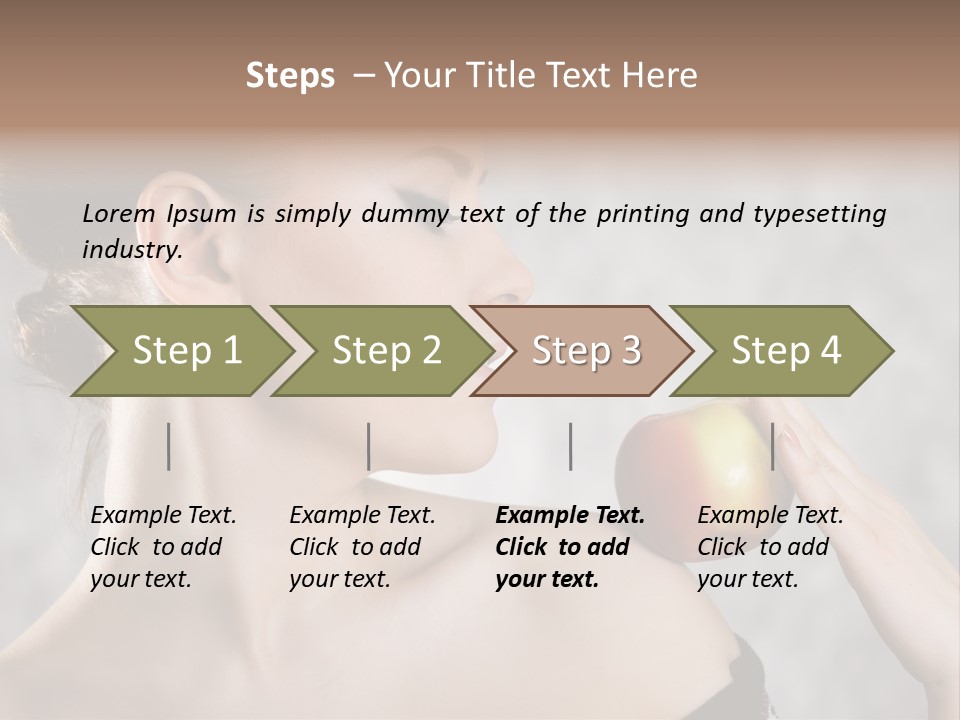 Portrait Person Female PowerPoint Template