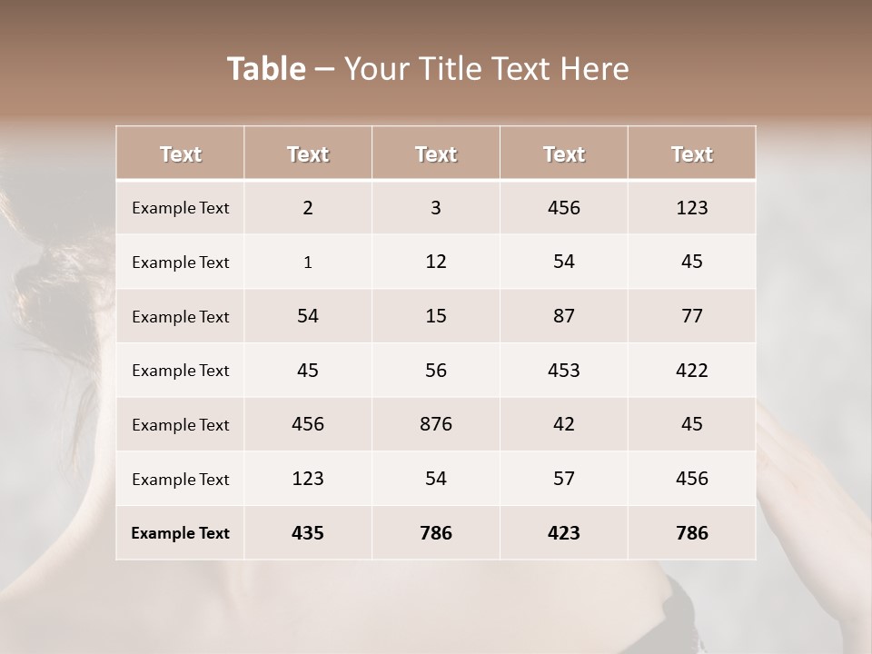 Portrait Person Female PowerPoint Template