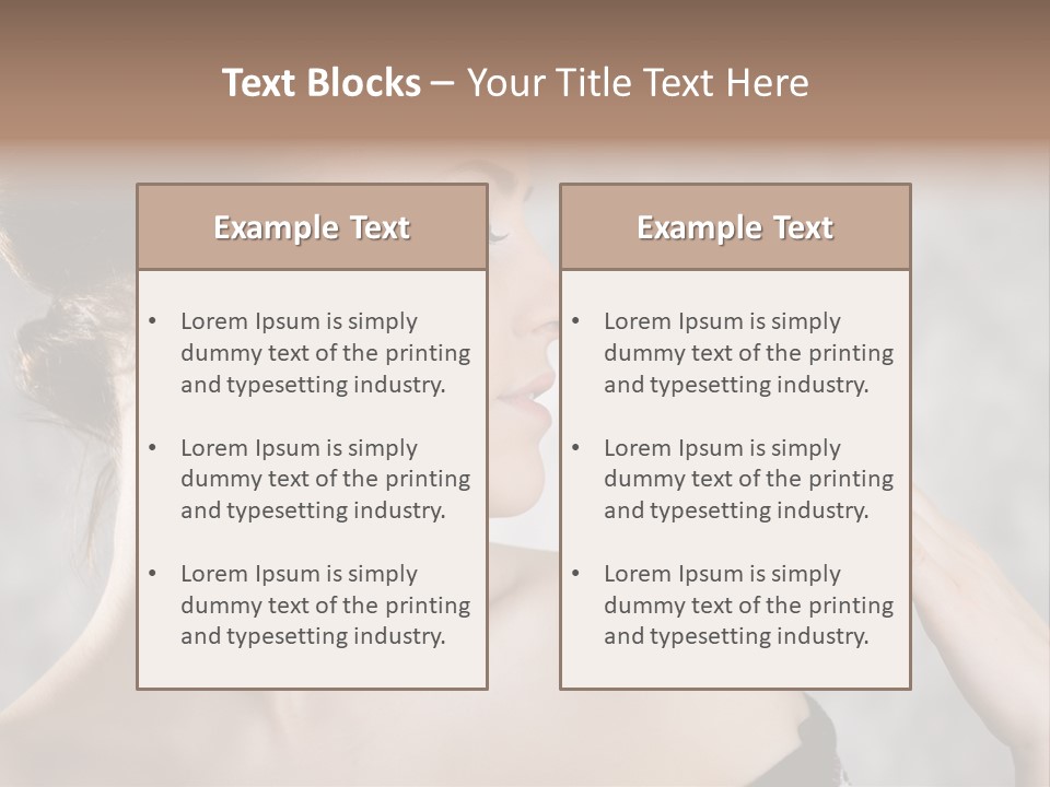 Portrait Person Female PowerPoint Template