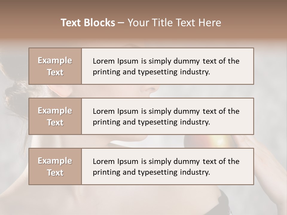 Portrait Person Female PowerPoint Template