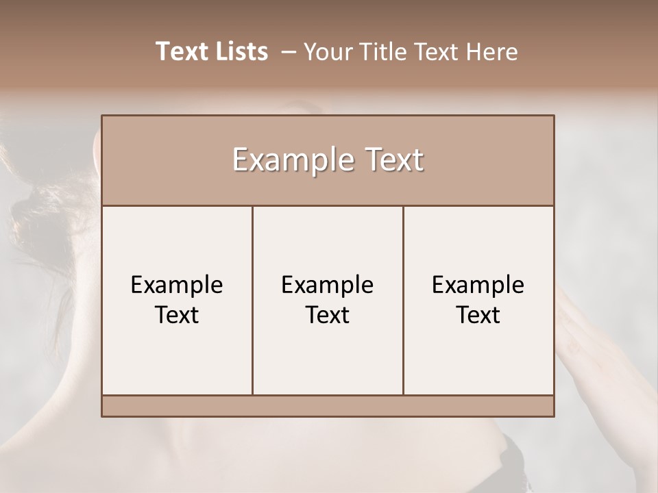 Portrait Person Female PowerPoint Template