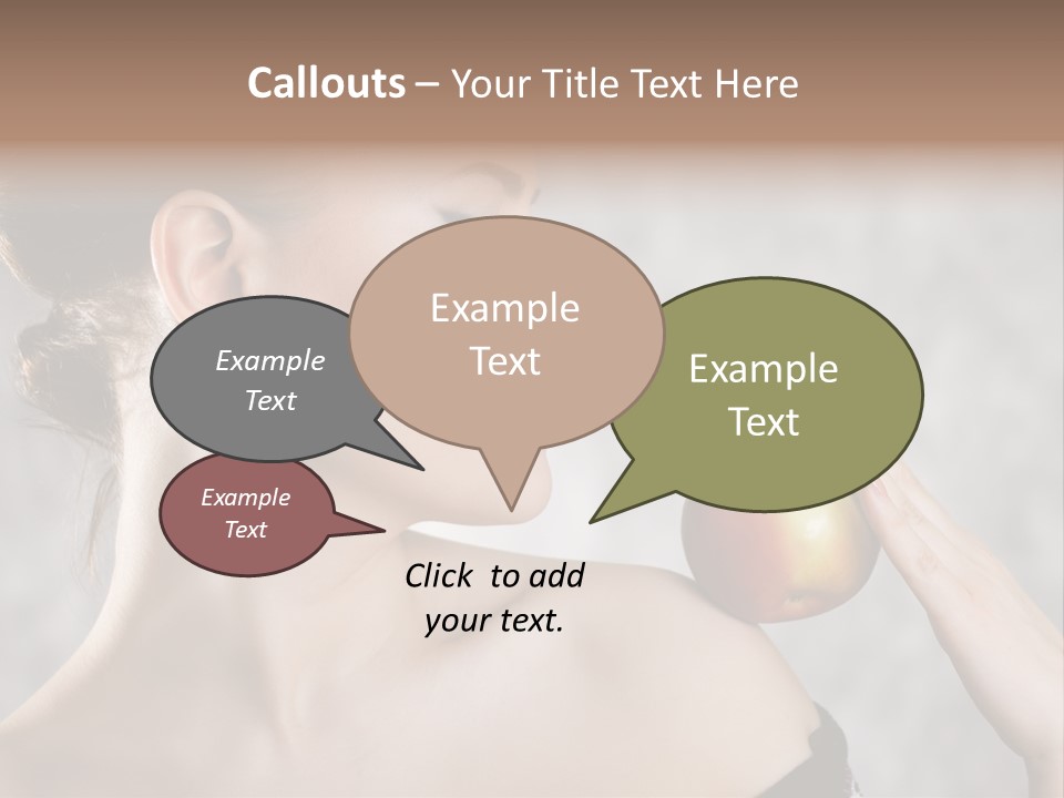 Portrait Person Female PowerPoint Template