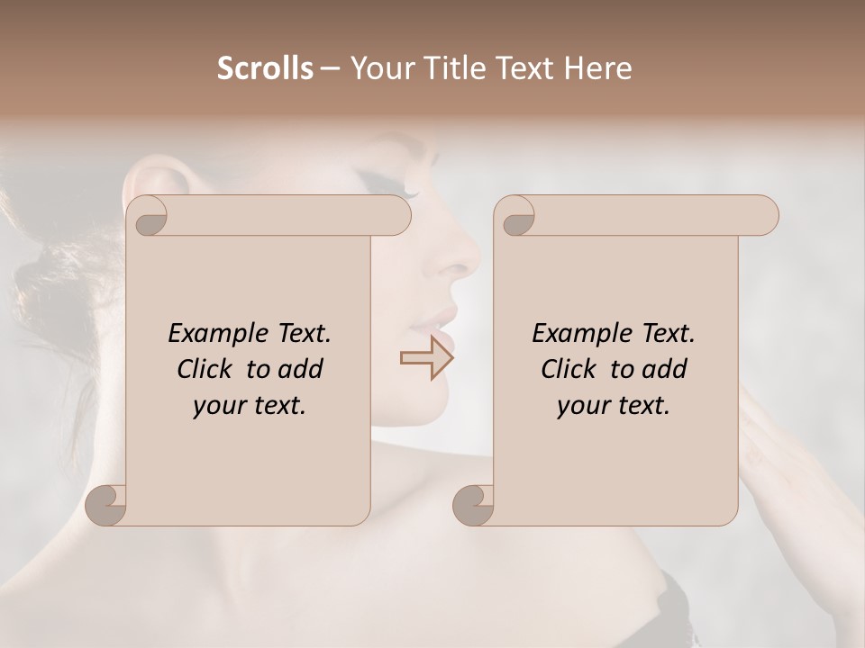Portrait Person Female PowerPoint Template