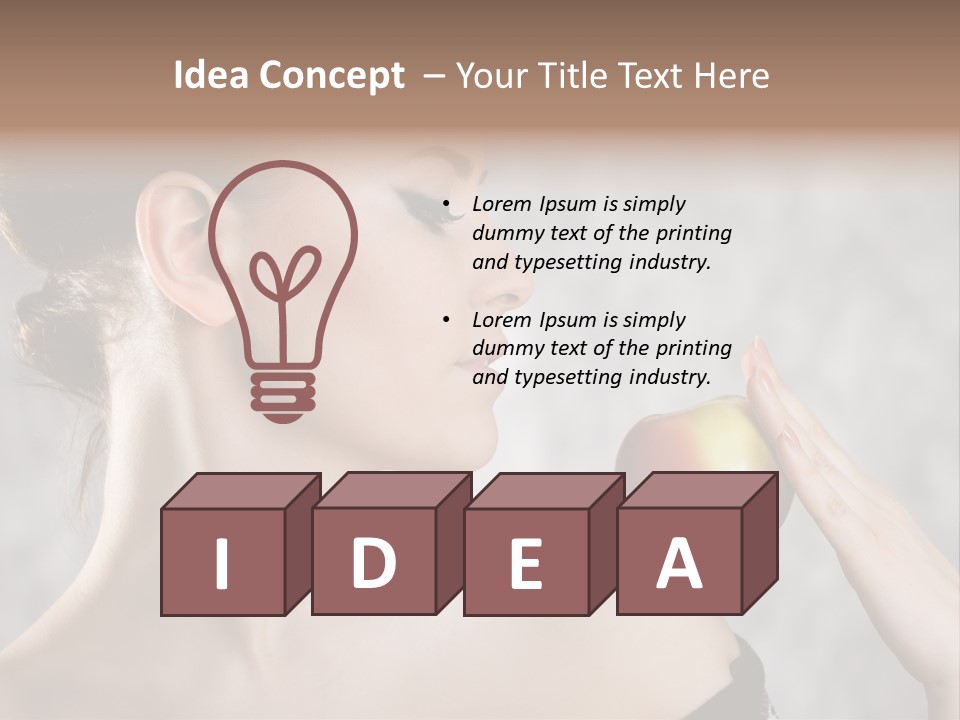 Portrait Person Female PowerPoint Template