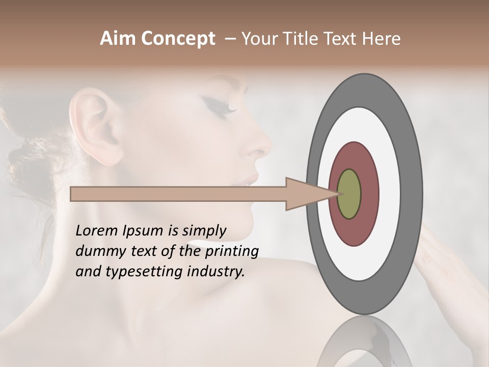 Portrait Person Female PowerPoint Template