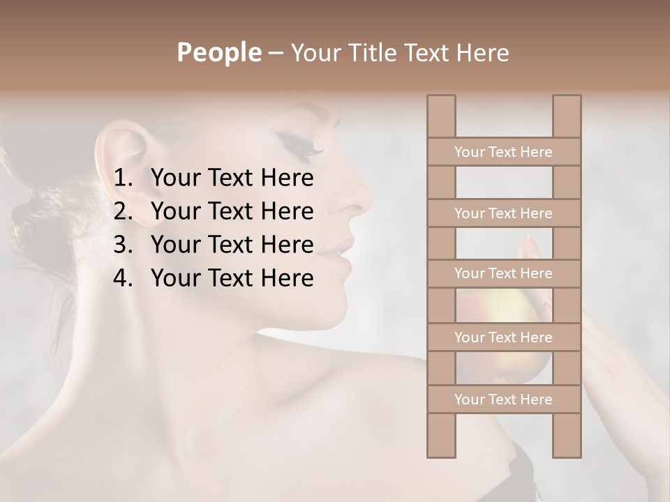 Portrait Person Female PowerPoint Template