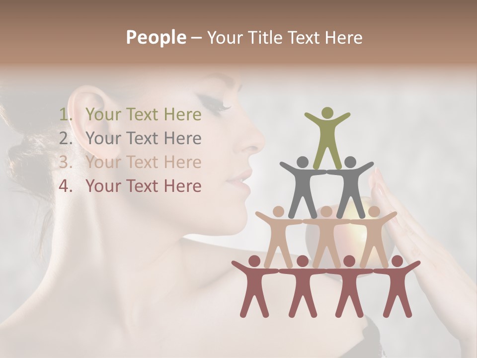 Portrait Person Female PowerPoint Template