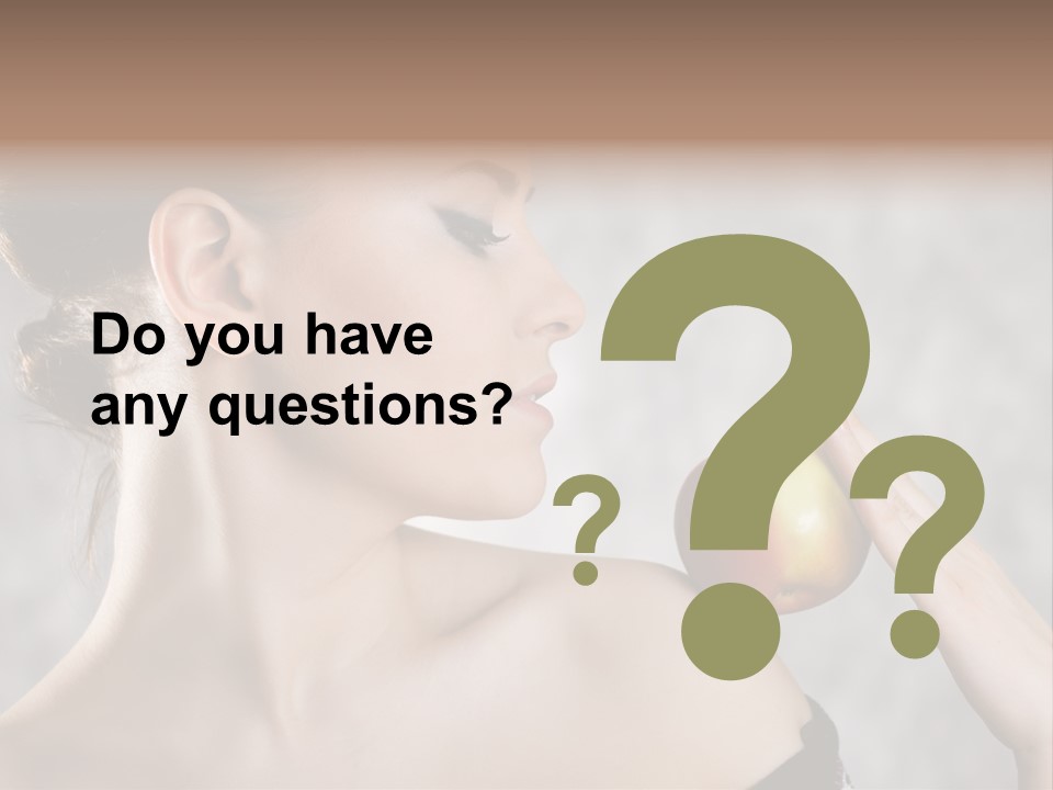 Portrait Person Female PowerPoint Template