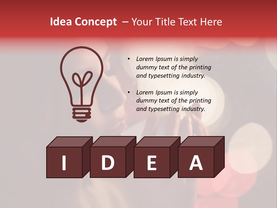 Addict Haircut Dark PowerPoint Template