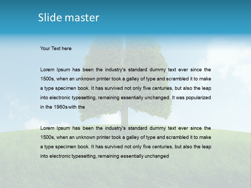 Hill Environment Grass PowerPoint Template