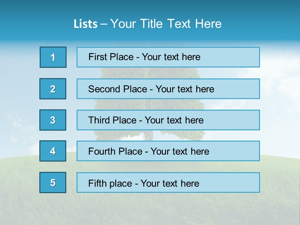 Hill Environment Grass PowerPoint Template