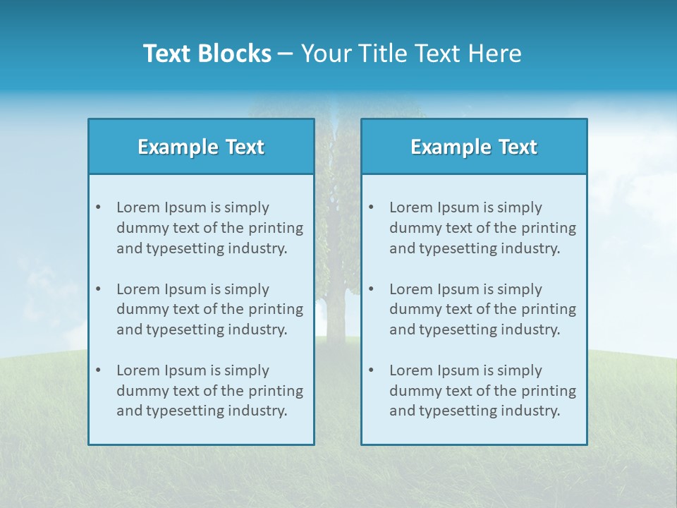 Hill Environment Grass PowerPoint Template