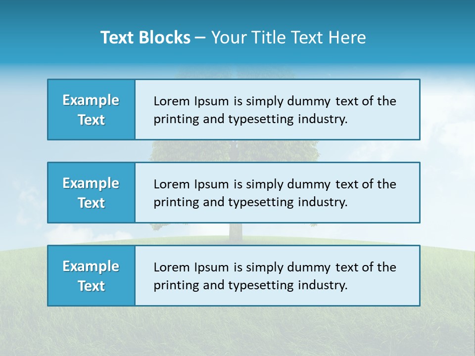 Hill Environment Grass PowerPoint Template