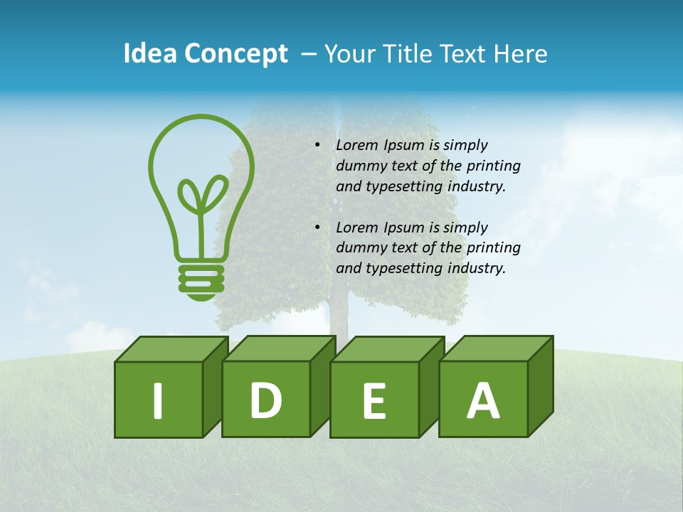 Hill Environment Grass PowerPoint Template