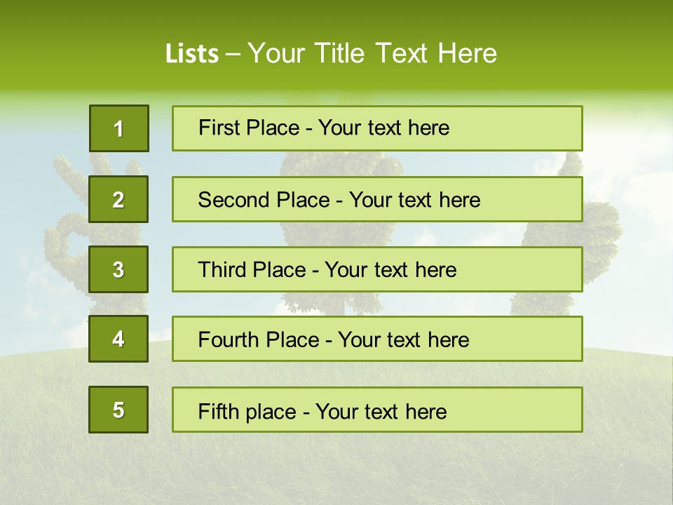 Good Environment Victory PowerPoint Template