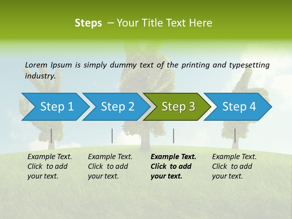 Good Environment Victory PowerPoint Template