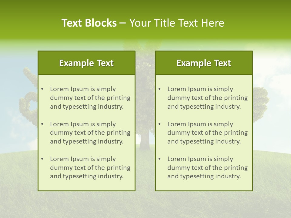 Good Environment Victory PowerPoint Template
