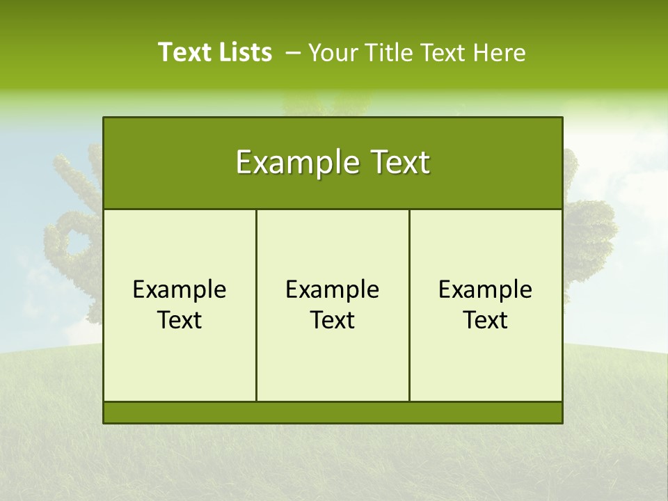 Good Environment Victory PowerPoint Template