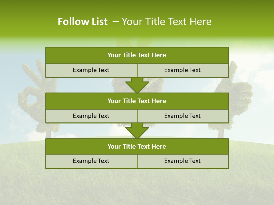 Good Environment Victory PowerPoint Template