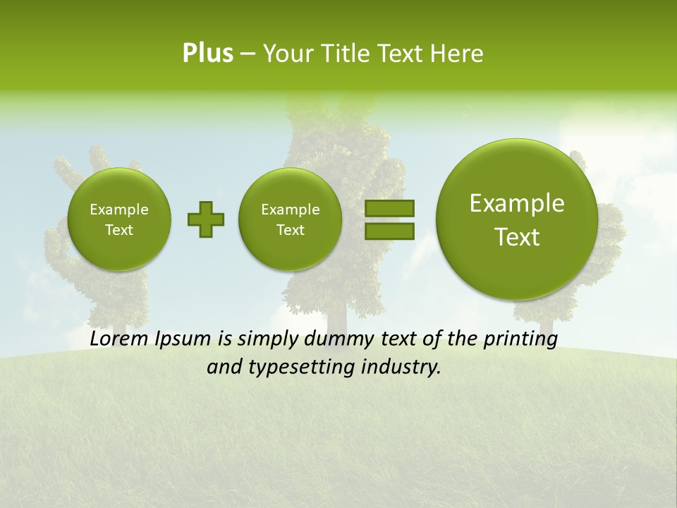 Good Environment Victory PowerPoint Template