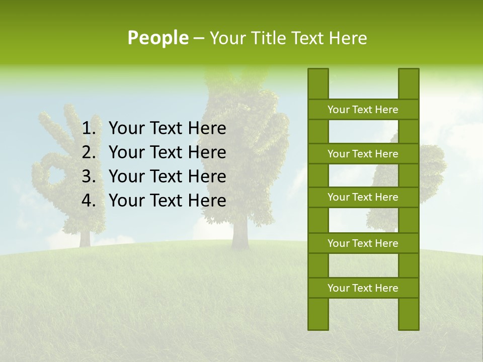 Good Environment Victory PowerPoint Template
