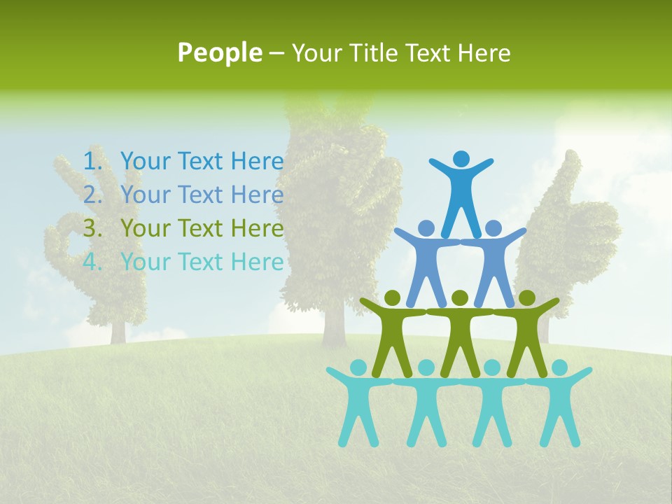 Good Environment Victory PowerPoint Template