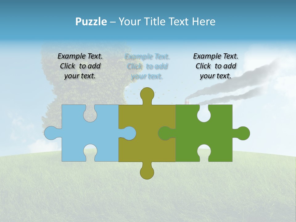 Smoke Toxics Tree Gesture PowerPoint Template