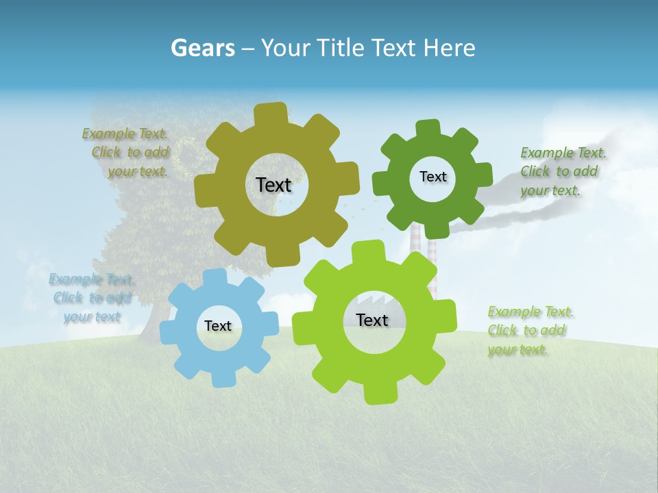 Smoke Toxics Tree Gesture PowerPoint Template