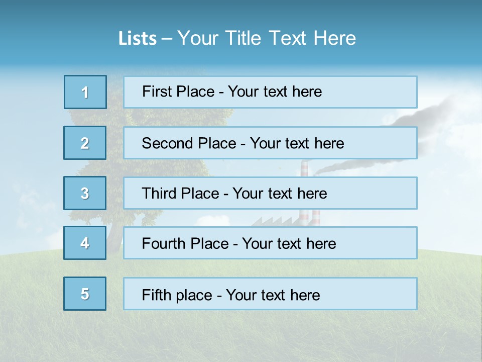 Smoke Toxics Tree Gesture PowerPoint Template