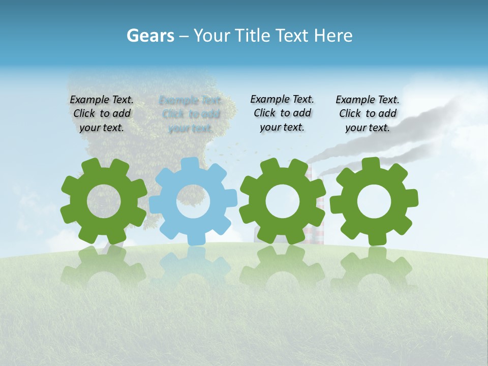 Smoke Toxics Tree Gesture PowerPoint Template