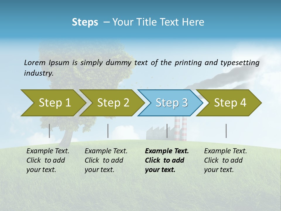 Smoke Toxics Tree Gesture PowerPoint Template